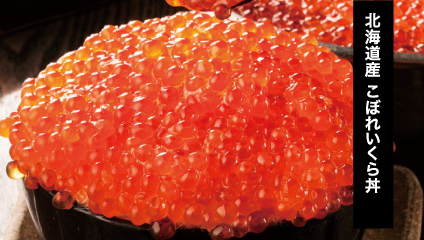 北海道産　こぼれいくら丼